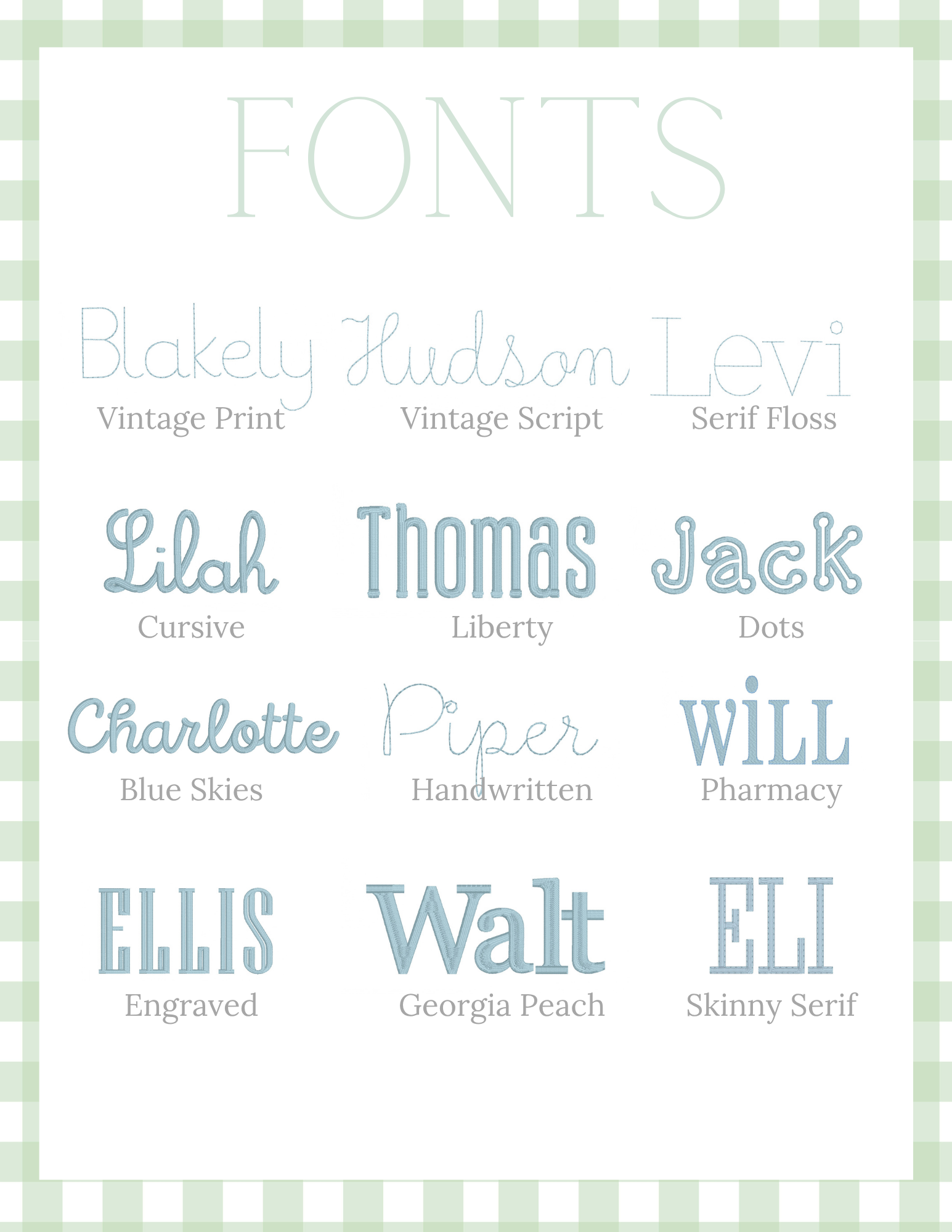 Fonts & Monograms